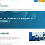 La homepage del sito del Rentri