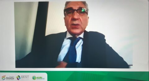 Gaetano Drosi durante il webinar di Gesenu