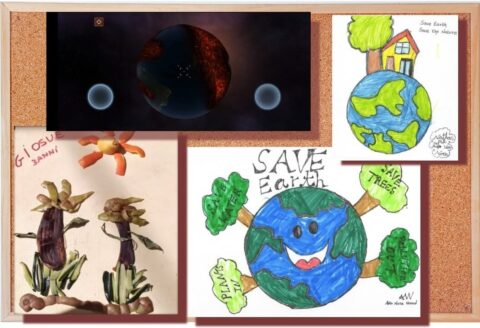 Giornata mondiale della terra: il collage dei bambini