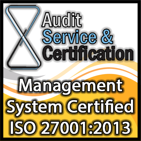 Logo certificazione ISO 27001:2013