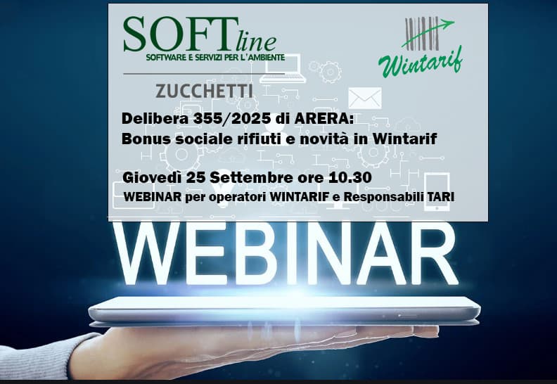 Schermata con descrizione del webinar del 25 settembre 2025 di Softline