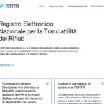 Home page del sito Rentri