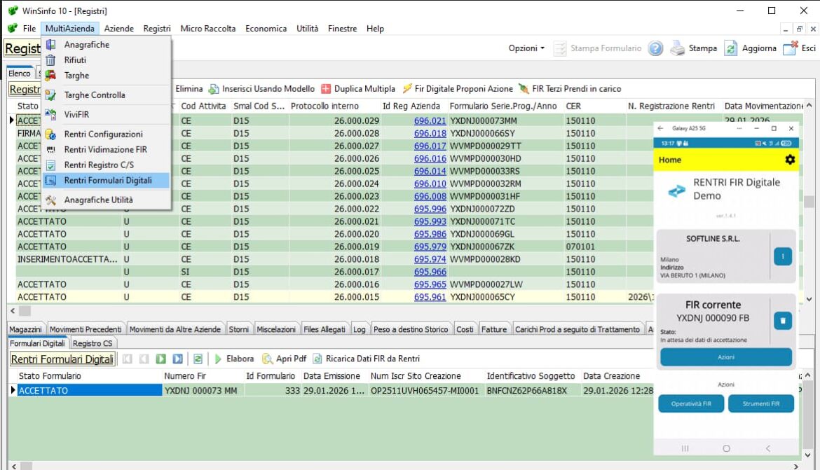 Una schermata di Winsinfo