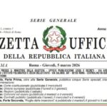 La Gazzetta Ufficiale del 5 marzo 2026