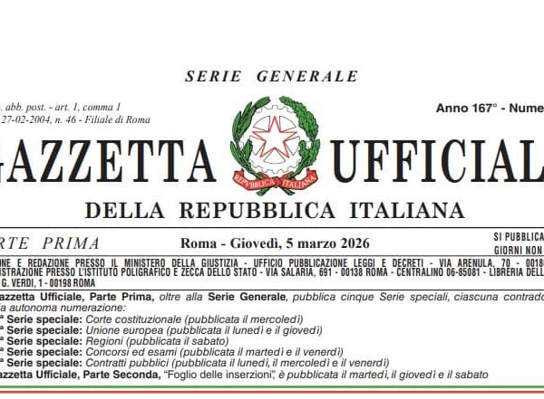 La Gazzetta Ufficiale del 5 marzo 2026